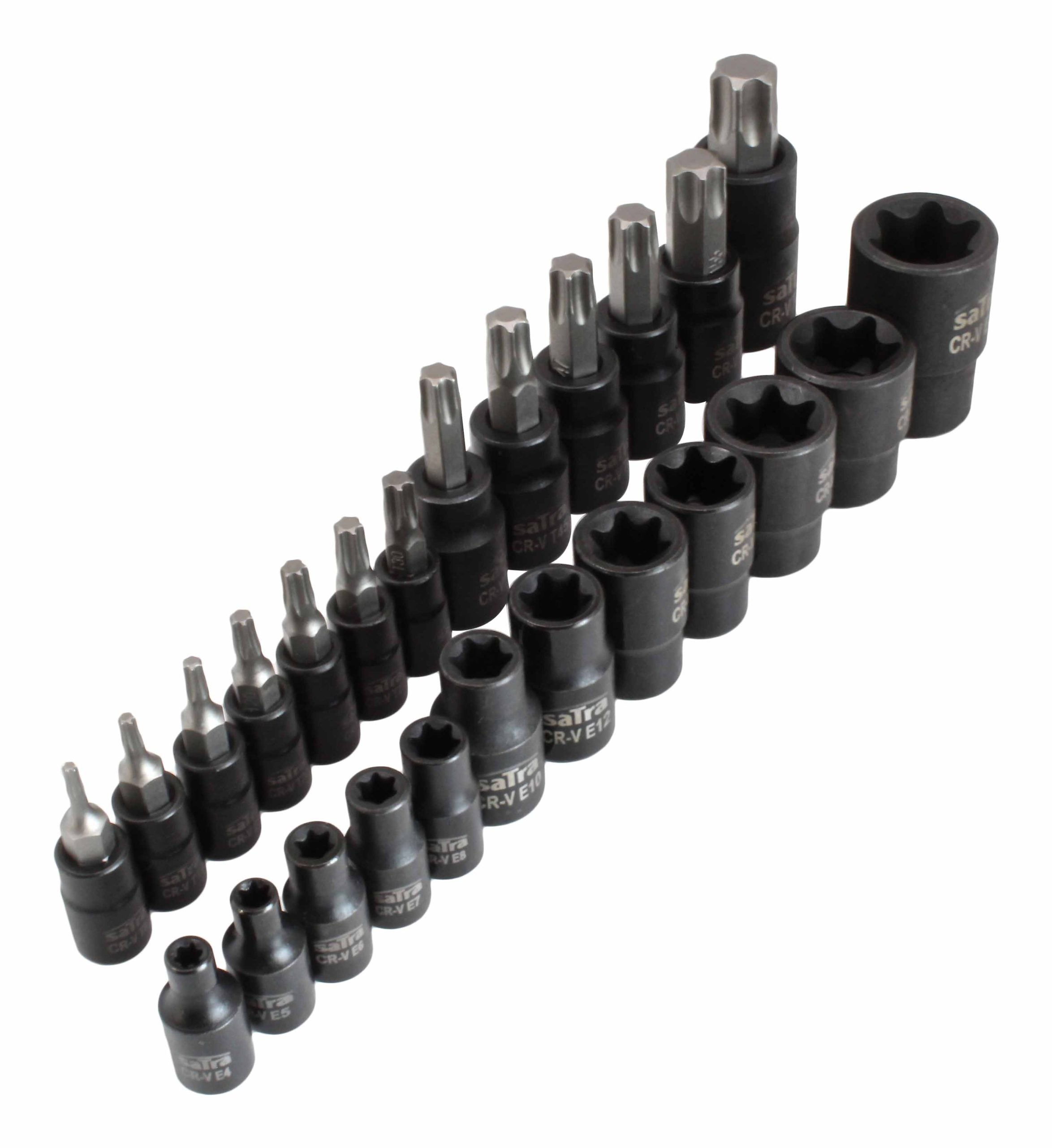 Καρυδακια Torx 1/4" 3/8" 1/2" Αρσενικα Και Θηλυκα Αεροσ Σετ 25Tmx