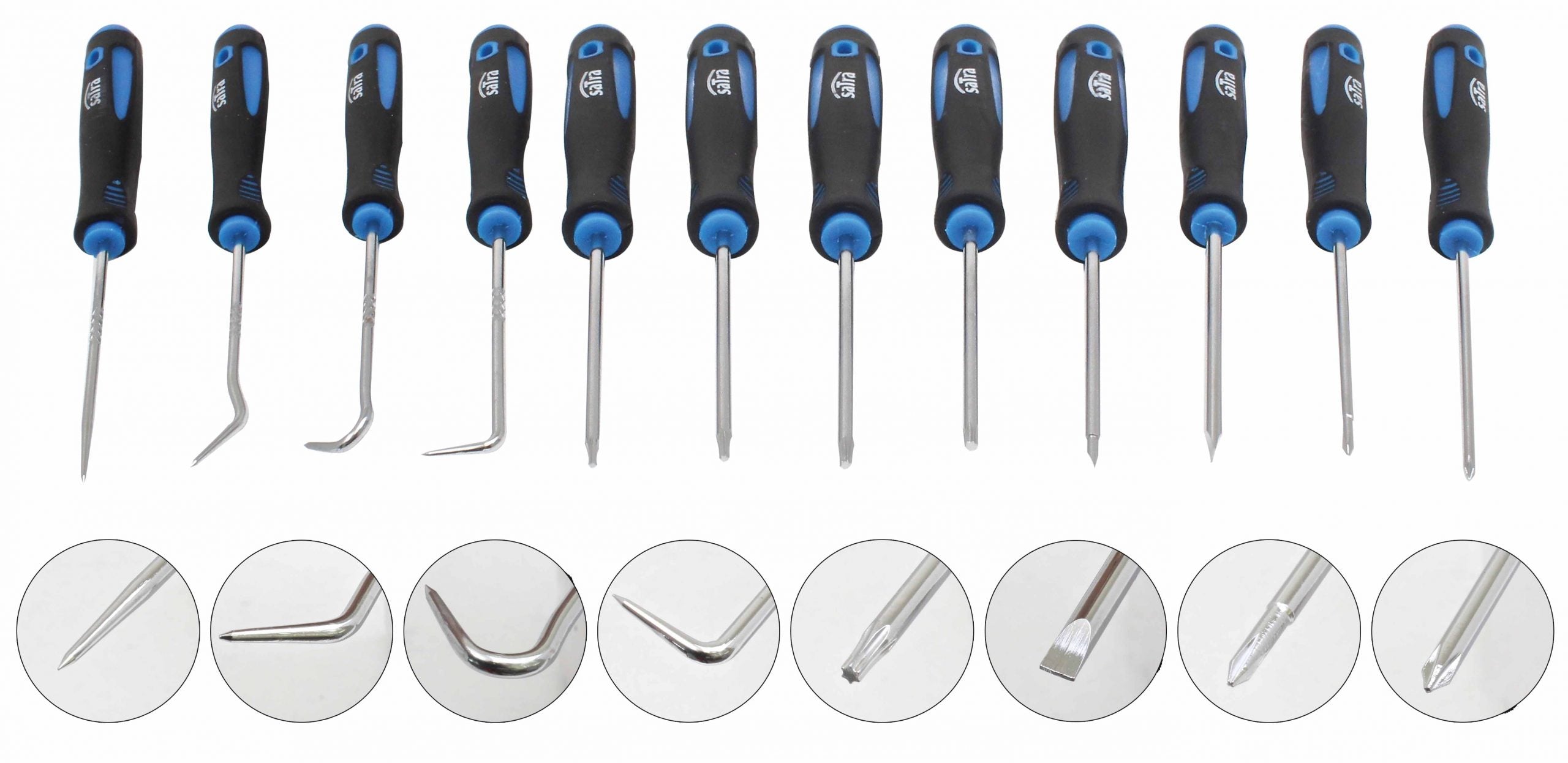 Eργαλεία Αφαίρεσης Τσιμούχας Και Κατσαβίδια Ακριβείας 12Τμχ SATRA