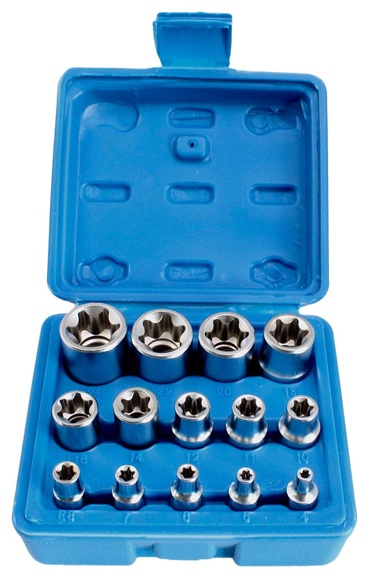 Καρυδακια Torx E4-E24 1/4" 3/8" 1/2" Σετ 14Τμχ