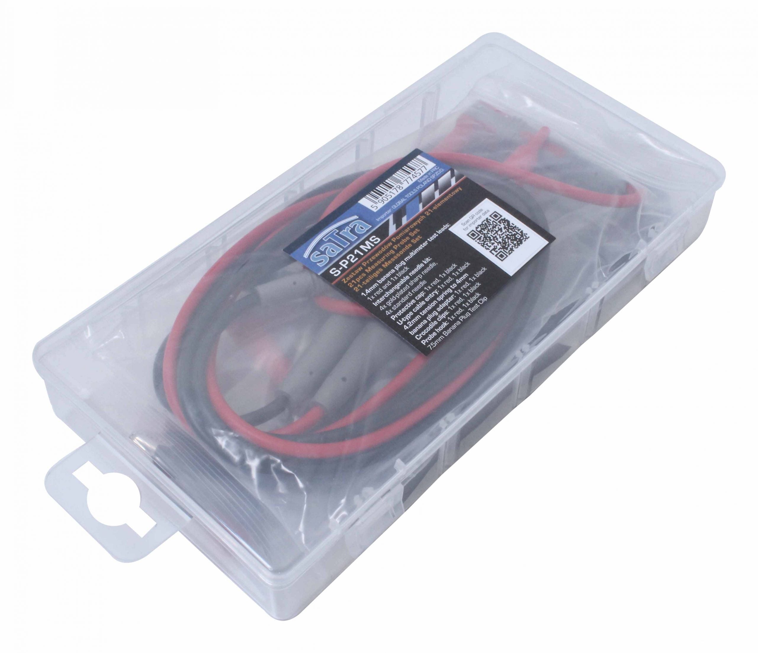 Σετ Καλώδια Και Εξαρτήματα Για Πολύμετρο 21 Τμχ SATRA