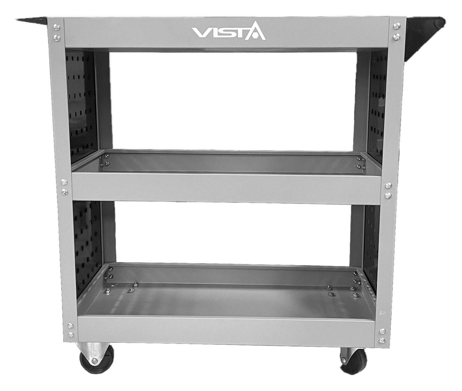 Εργαλειοφοροσ Τροχηλατοσ Ανοιχτου Τυπου Με 3 Ραφια Και Πανελ