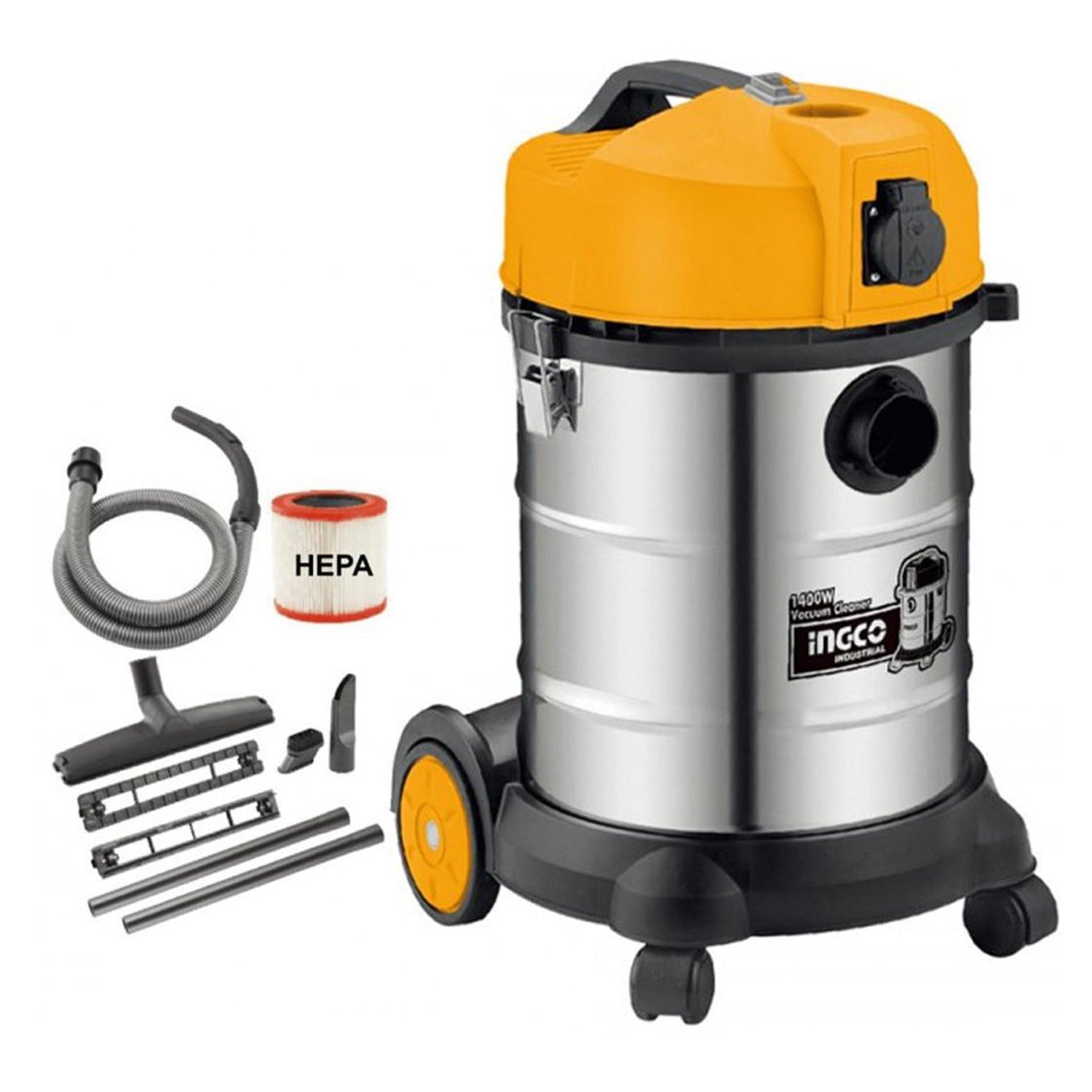 Βιομηχανικη Σκουπα Υγρου-Ξηρου 35L 1400W Ingco