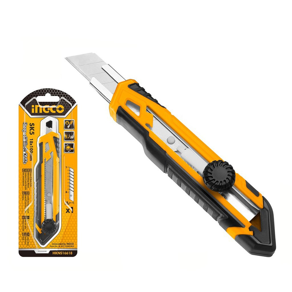 Πλαστικό Κοπίδι Με Μηχανισμό Σύσφιξης Λεπίδας, Ingco