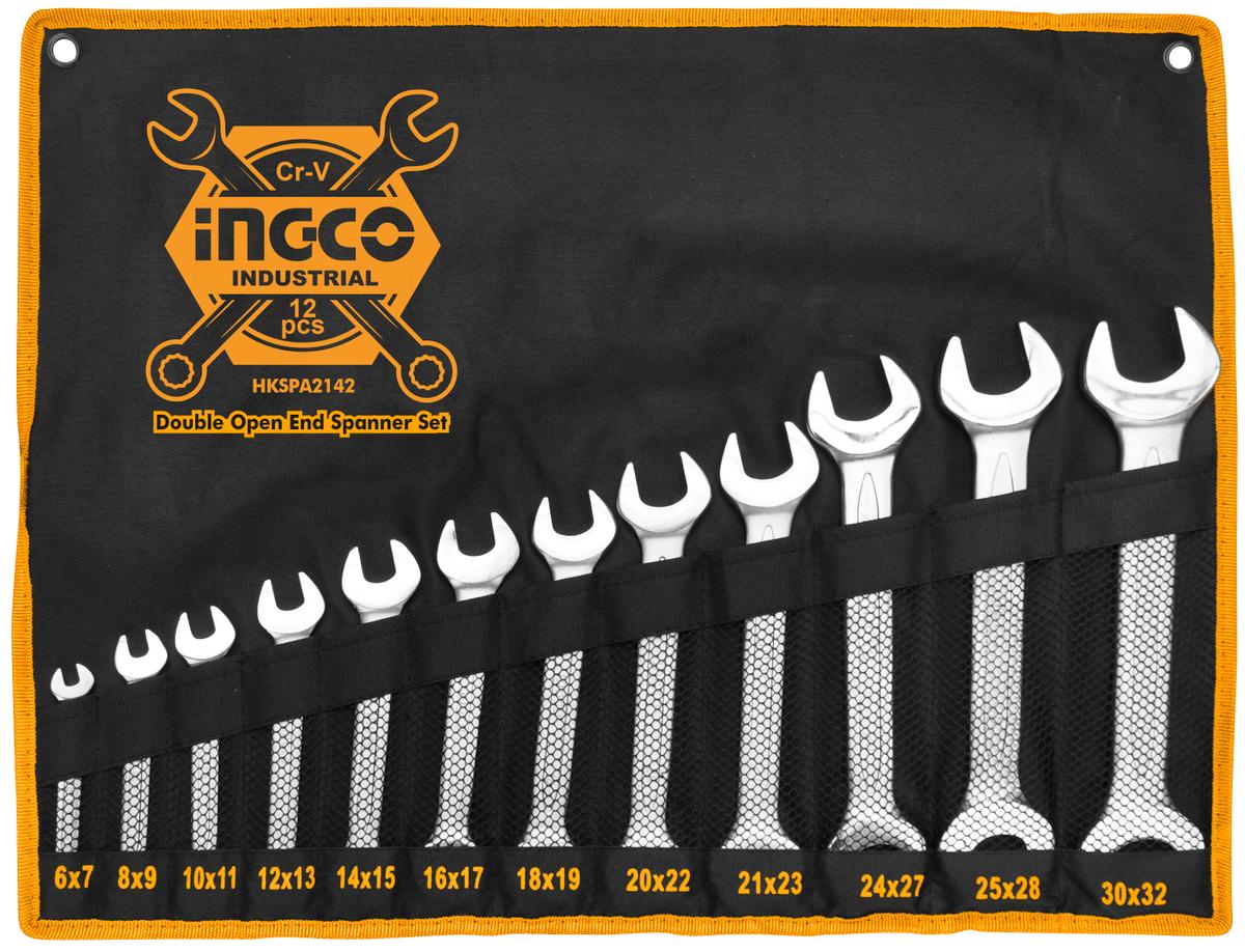 Σετ 12 Γερμανικά Κλειδιά 6-32Mm Ingco