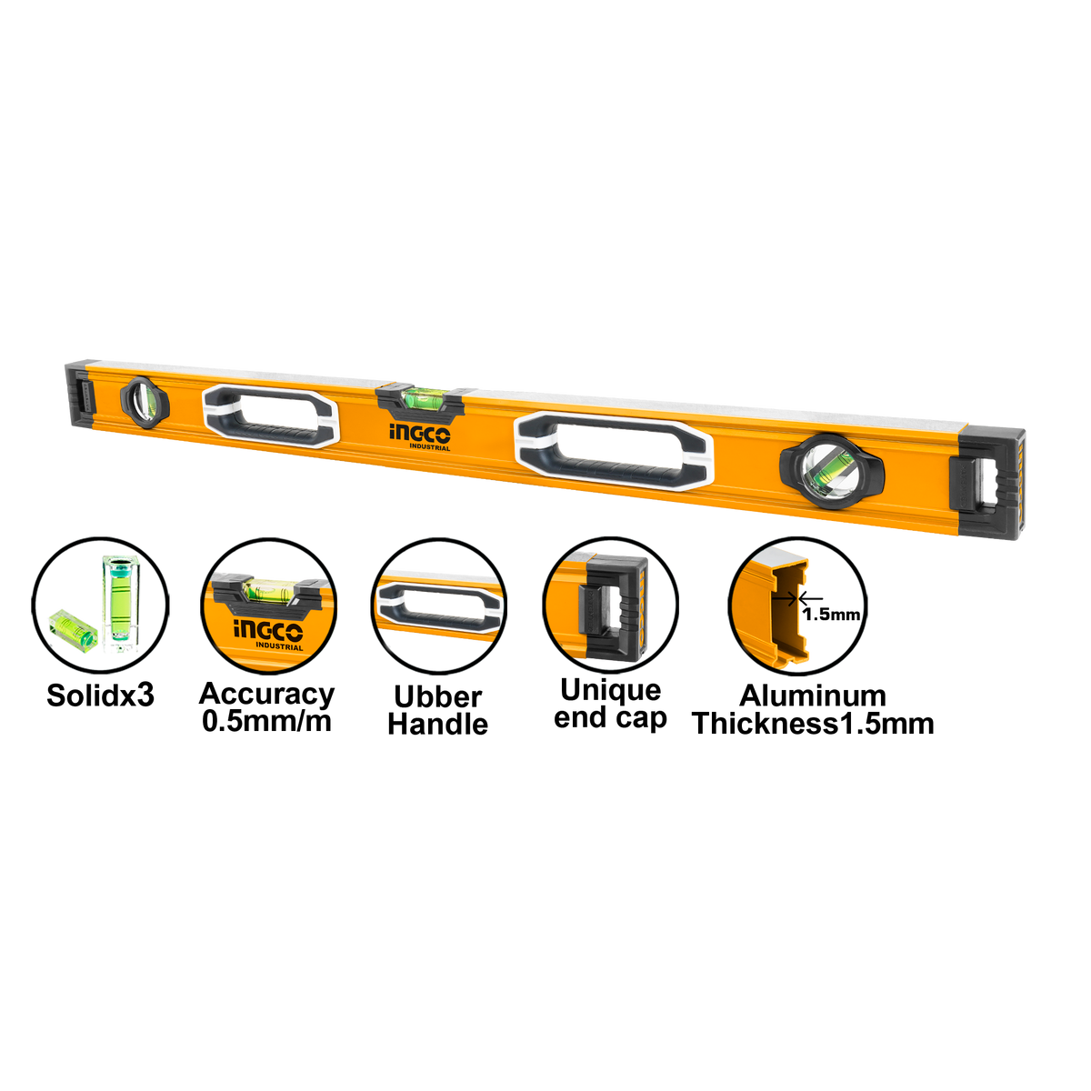 Αλφάδι Αλουμινίου 100Cm Ingco