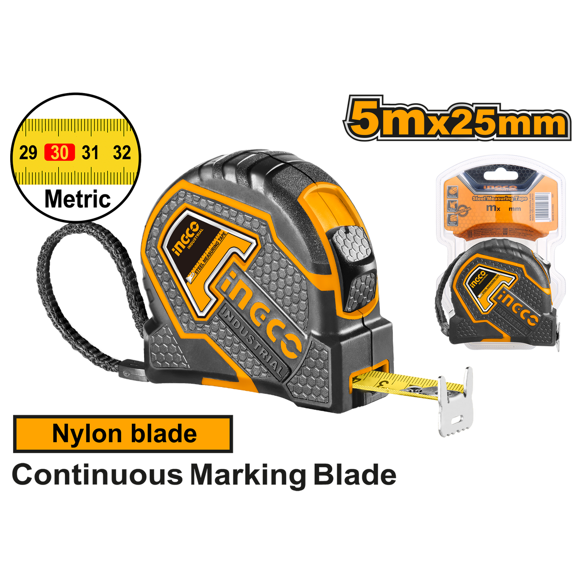 Μετροταινια 5M X 25Mm Ingco