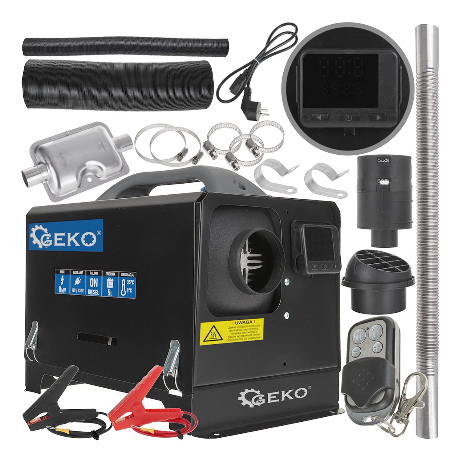 Aερόθερμος Κινητήρας Πετρελαίου 12V/230V 8kw GEKO
