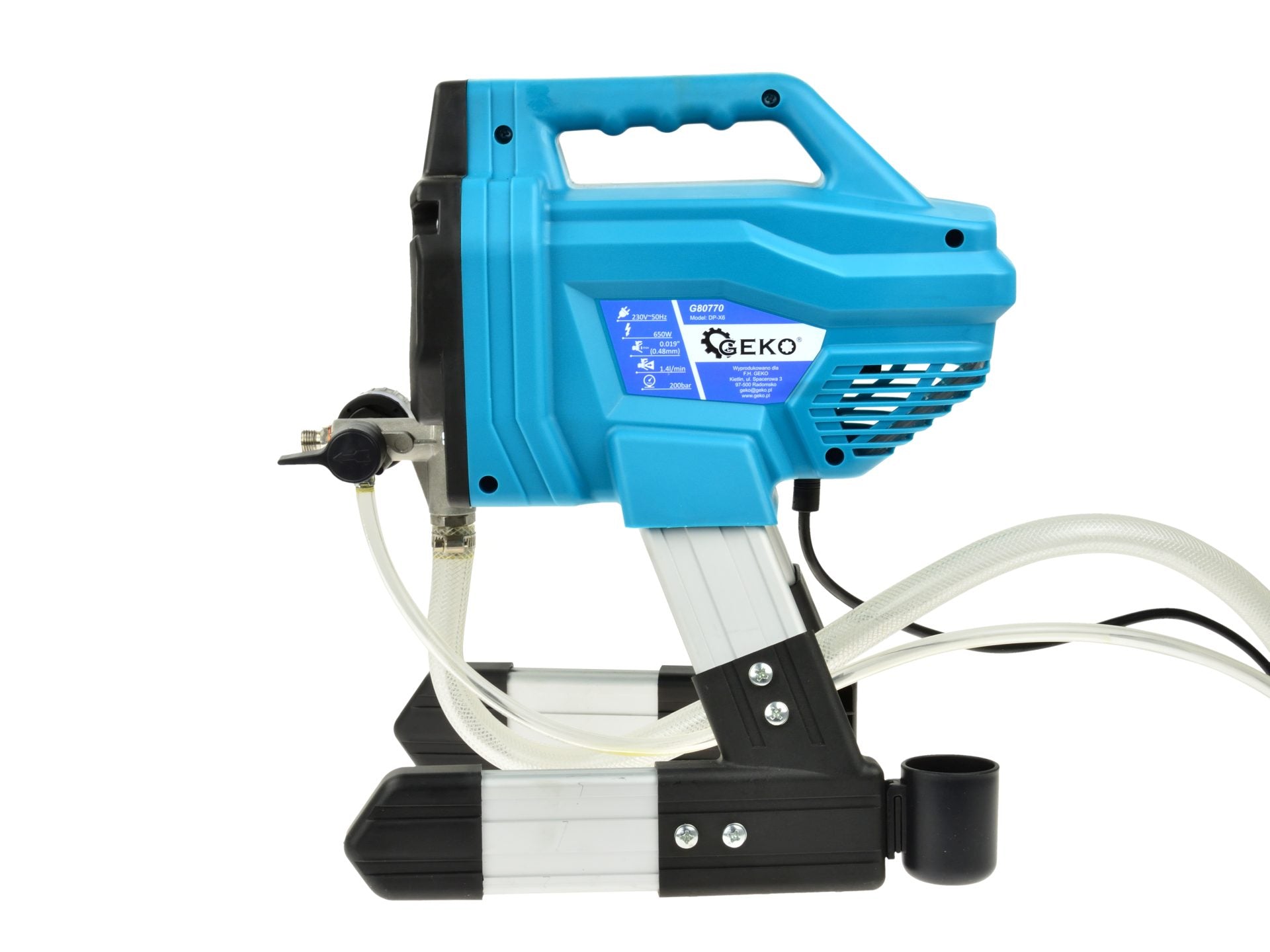 Geko Ηλεκτρικό Πιστόλι Βαφής 650W Με Δοχείο 1.4Lt