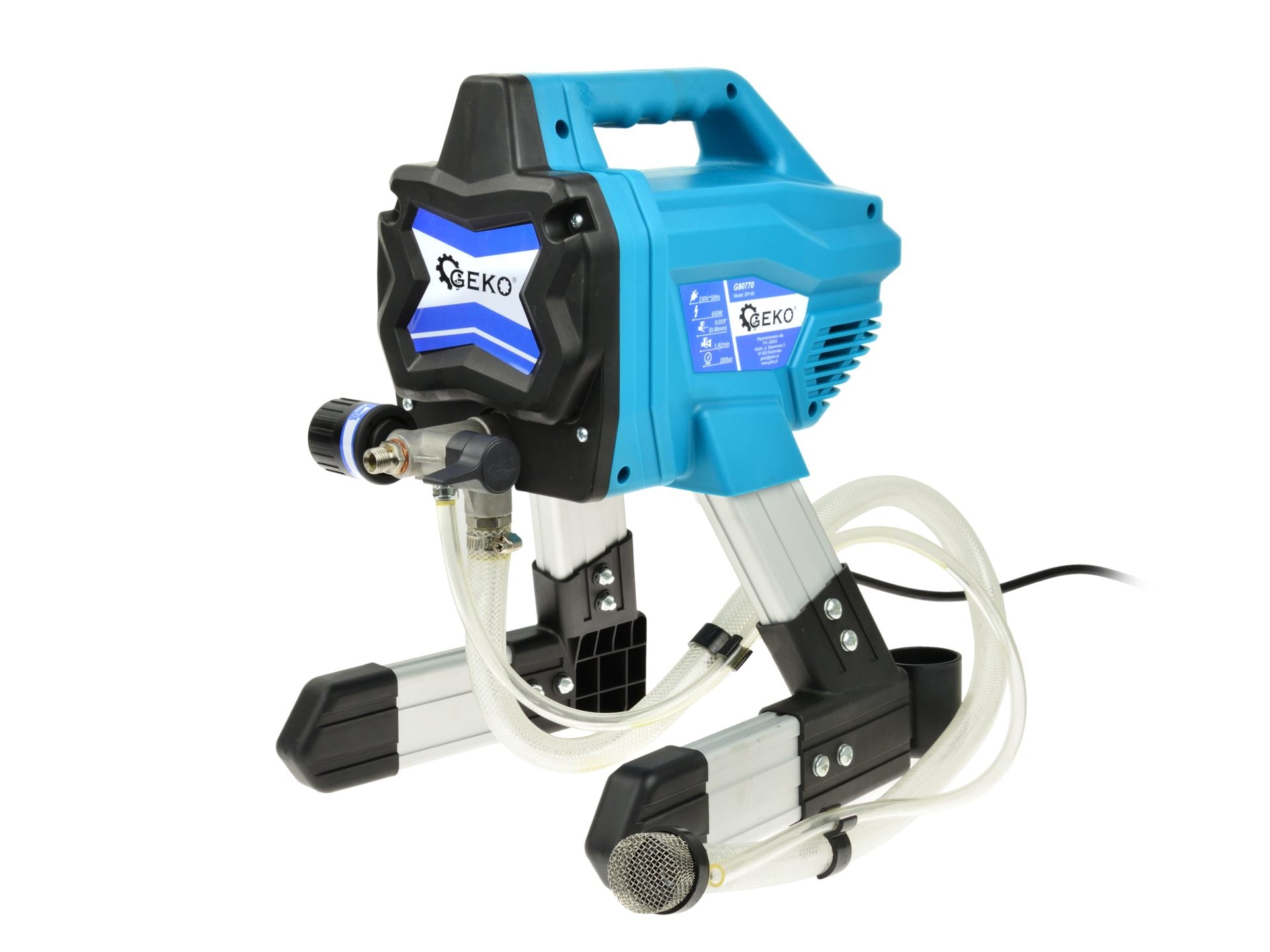 Geko Ηλεκτρικό Πιστόλι Βαφής 650W Με Δοχείο 1.4Lt