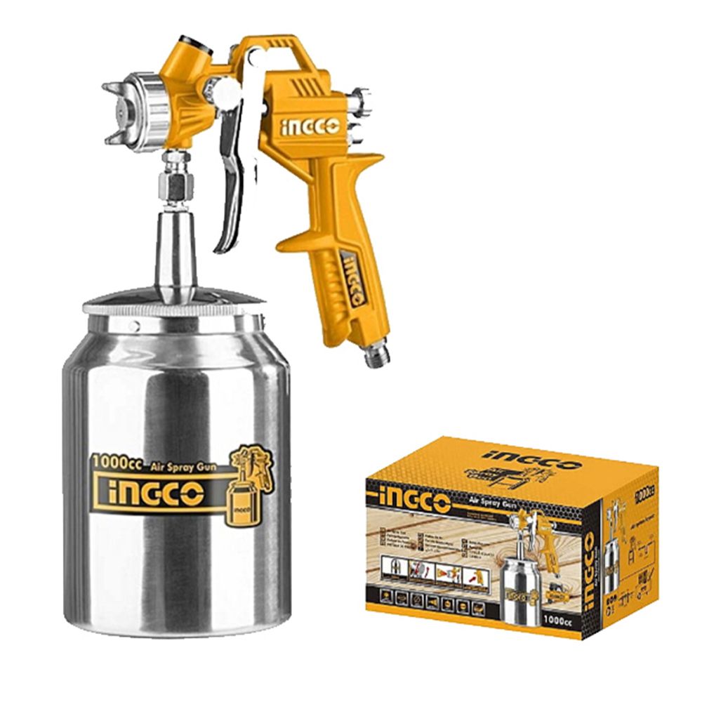 Πιστολι Βαφησ Αεροσ Κατω Δοχειο 1000Cc Ingco