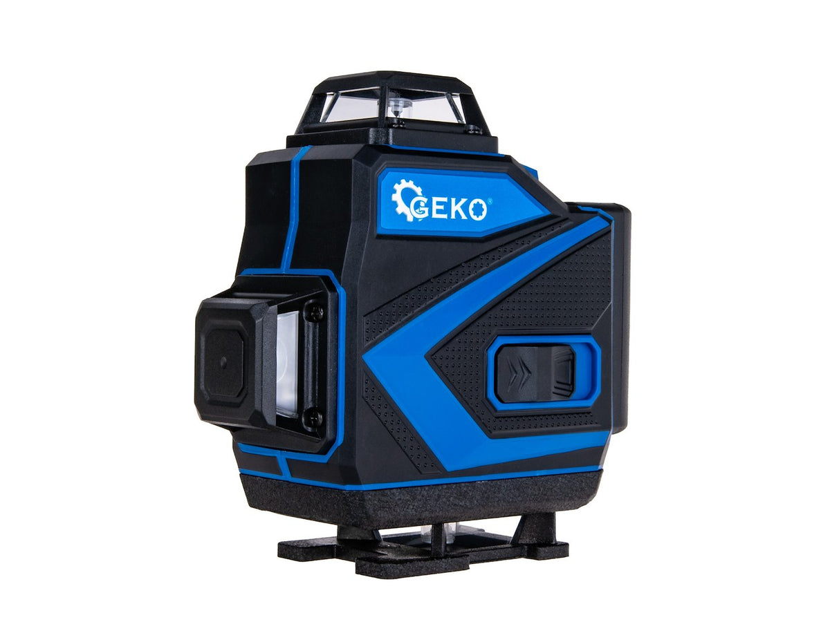 Aλφάδι Laser 360° 4D Με 2 Επαναφορτιζόμενες Μπαταρίες GEKO