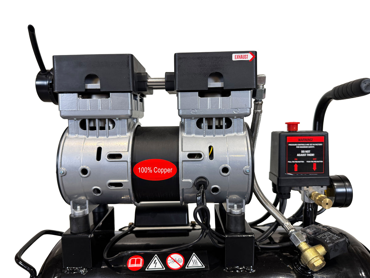 Αθόρυβος Συμπιεστής Χωρίς Λάδι 24L GEBO TOOLS