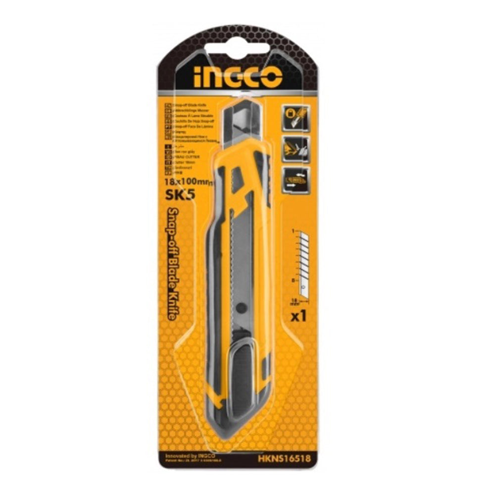 Ingco Κοπίδι Φαλτσέτα Με Πλαστικό Σώμα Και Πλάτος Λάμας 18Mm