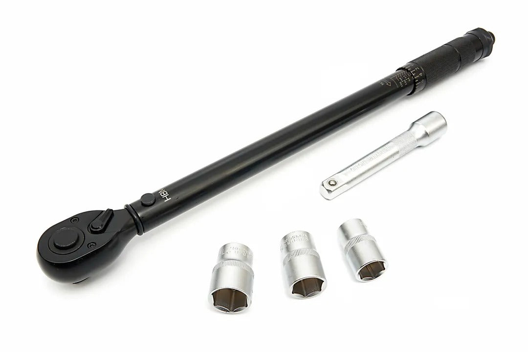 Σετ Δυναμόκλειδο 1/2" 28-210Nm Καρυδάκι 1/2" 17-19-21mm 5 Τμχ HBM