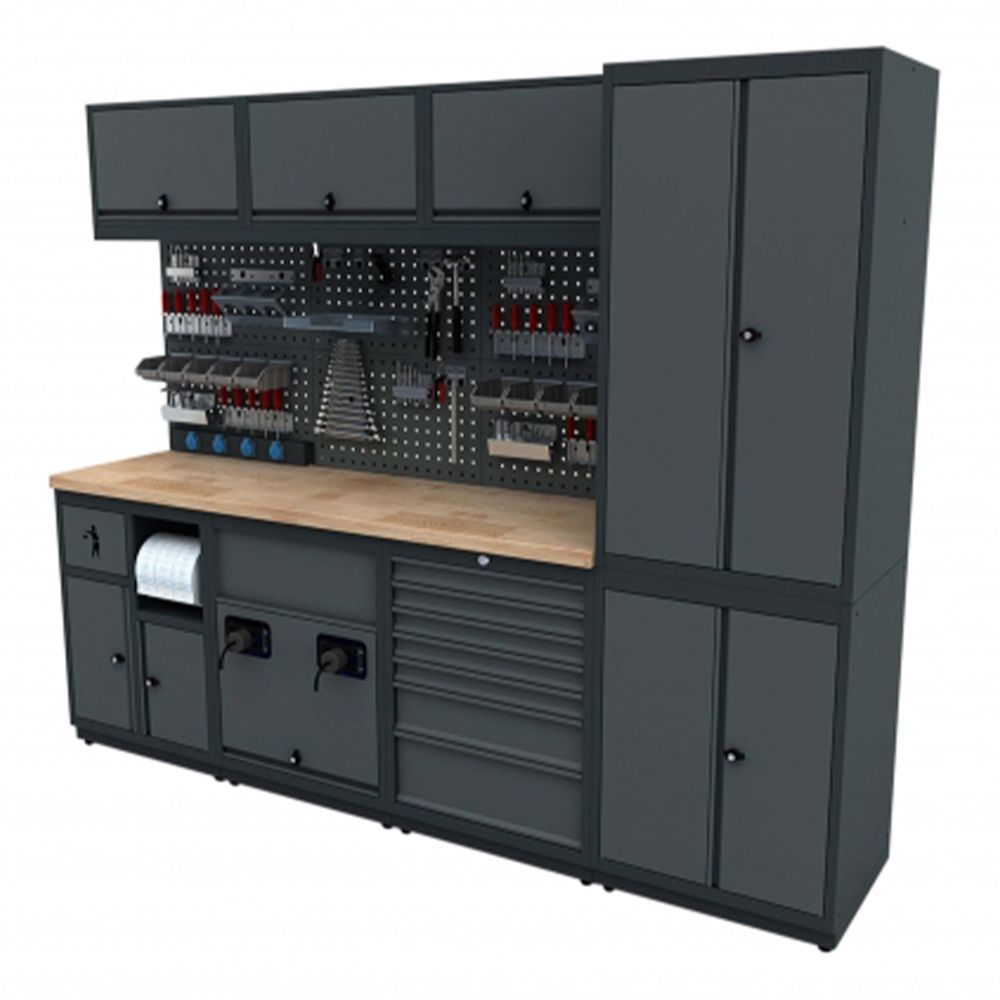 Παγκοσ Εργασιασ - Σετ Μεταλλικων Μοναδικων Μοντερνων Επιπλων Για Εργαστηριο 2.48M Μοντελο D