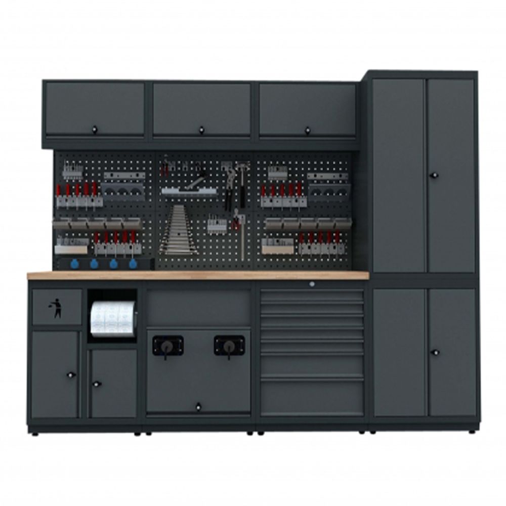 Παγκοσ Εργασιασ - Σετ Μεταλλικων Μοναδικων Μοντερνων Επιπλων Για Εργαστηριο 2.48M Μοντελο D