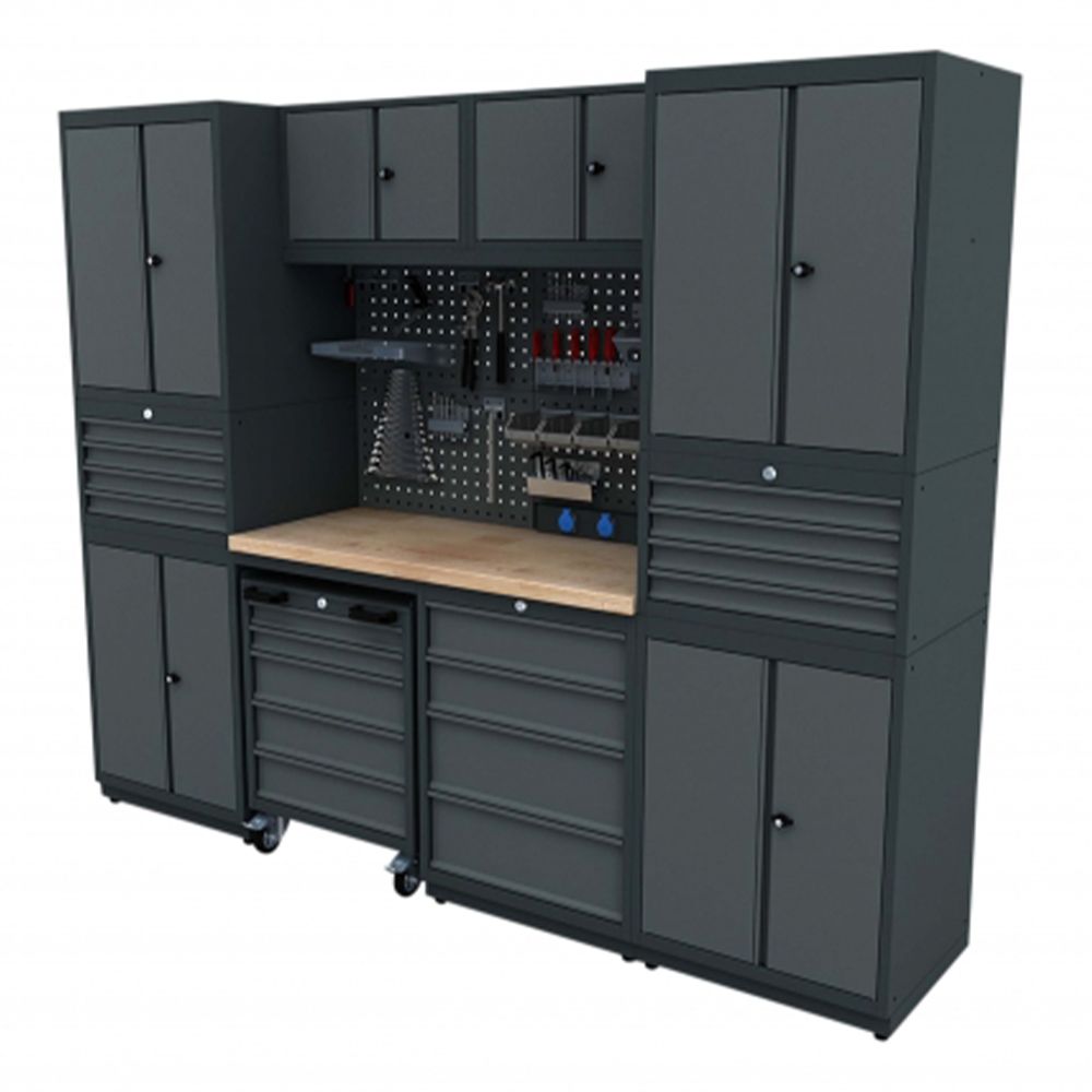 Παγκοσ Εργασιασ - Σετ Μεταλλικων Μοναδικων Μοντερνων Επιπλων Για Εργαστηριο 2.48M Μοντελο F