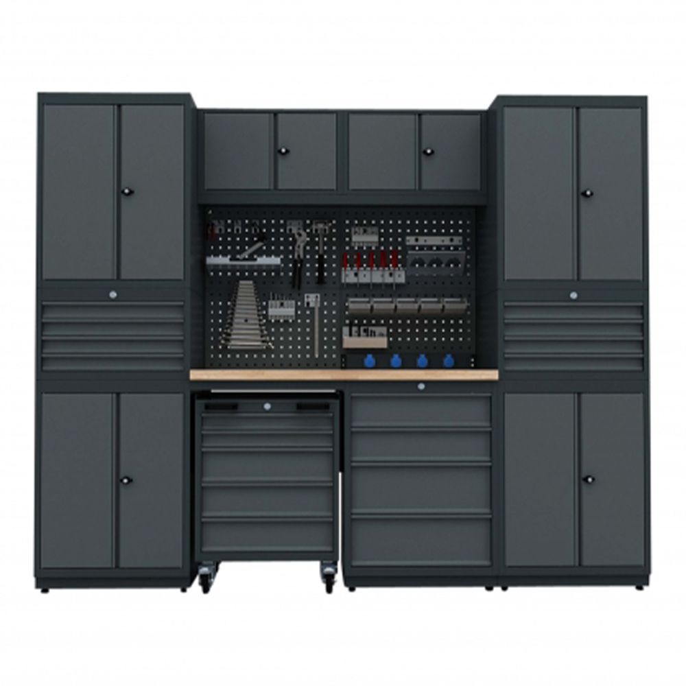 Παγκοσ Εργασιασ - Σετ Μεταλλικων Μοναδικων Μοντερνων Επιπλων Για Εργαστηριο 2.48M Μοντελο F