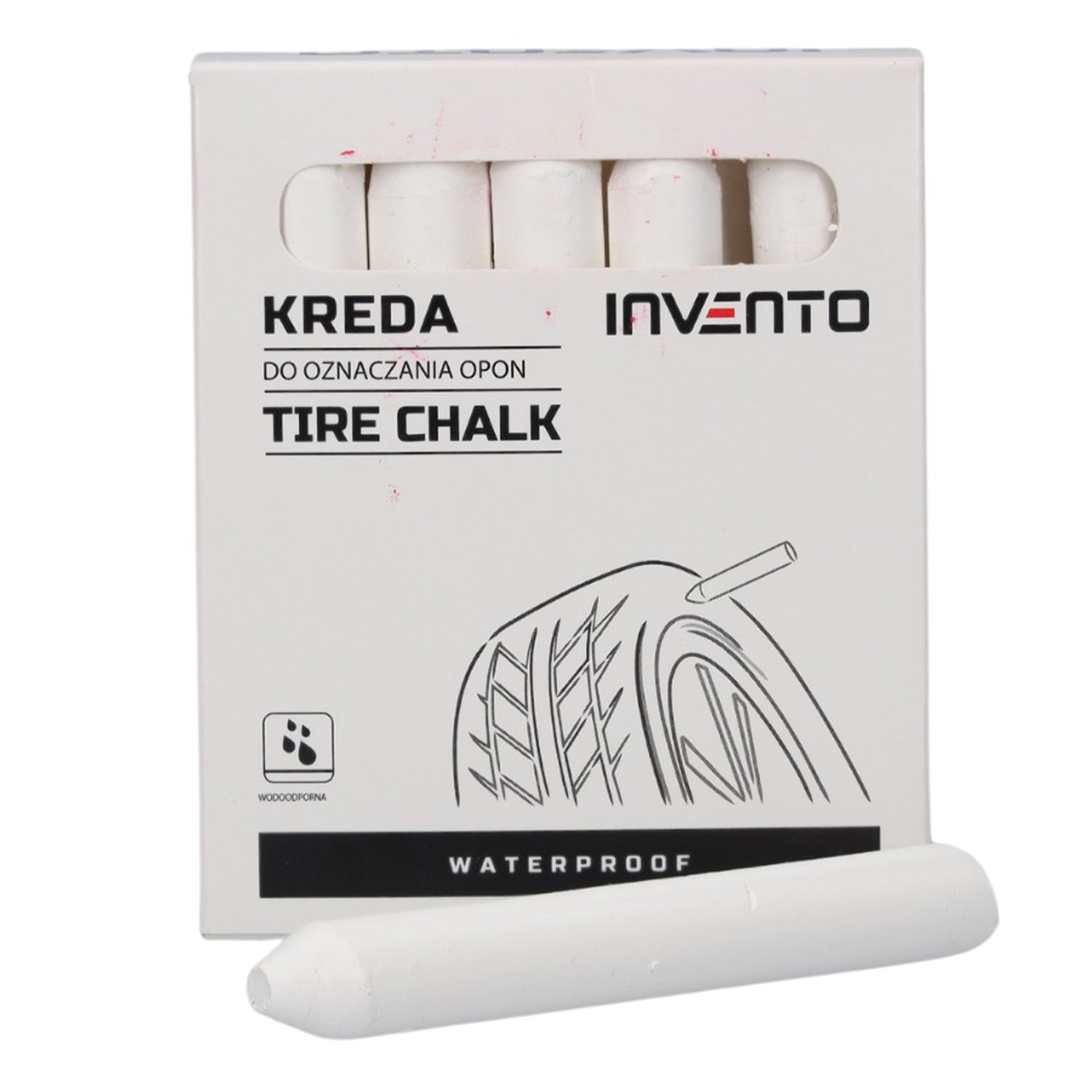 Λευκη Κιμωλια Σημανσησ Ελαστικων, Αδιαβροχη / 1 Τεμαχιο