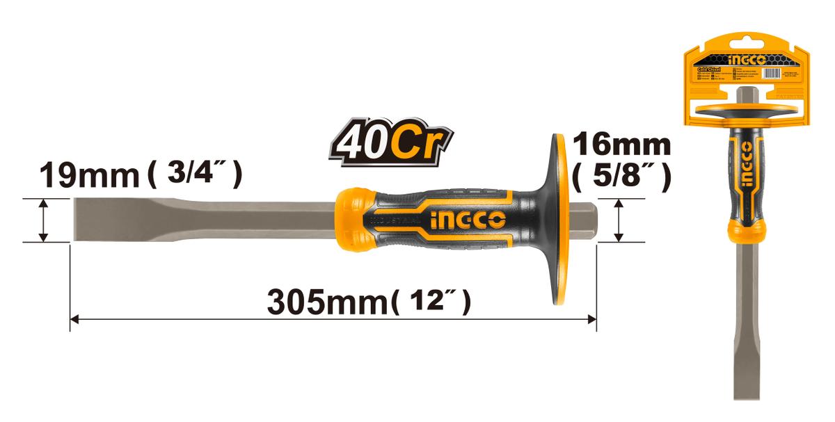 Καλέμι Ευθύ Για Μπετόν Με Λαβή 305Mm Ingco