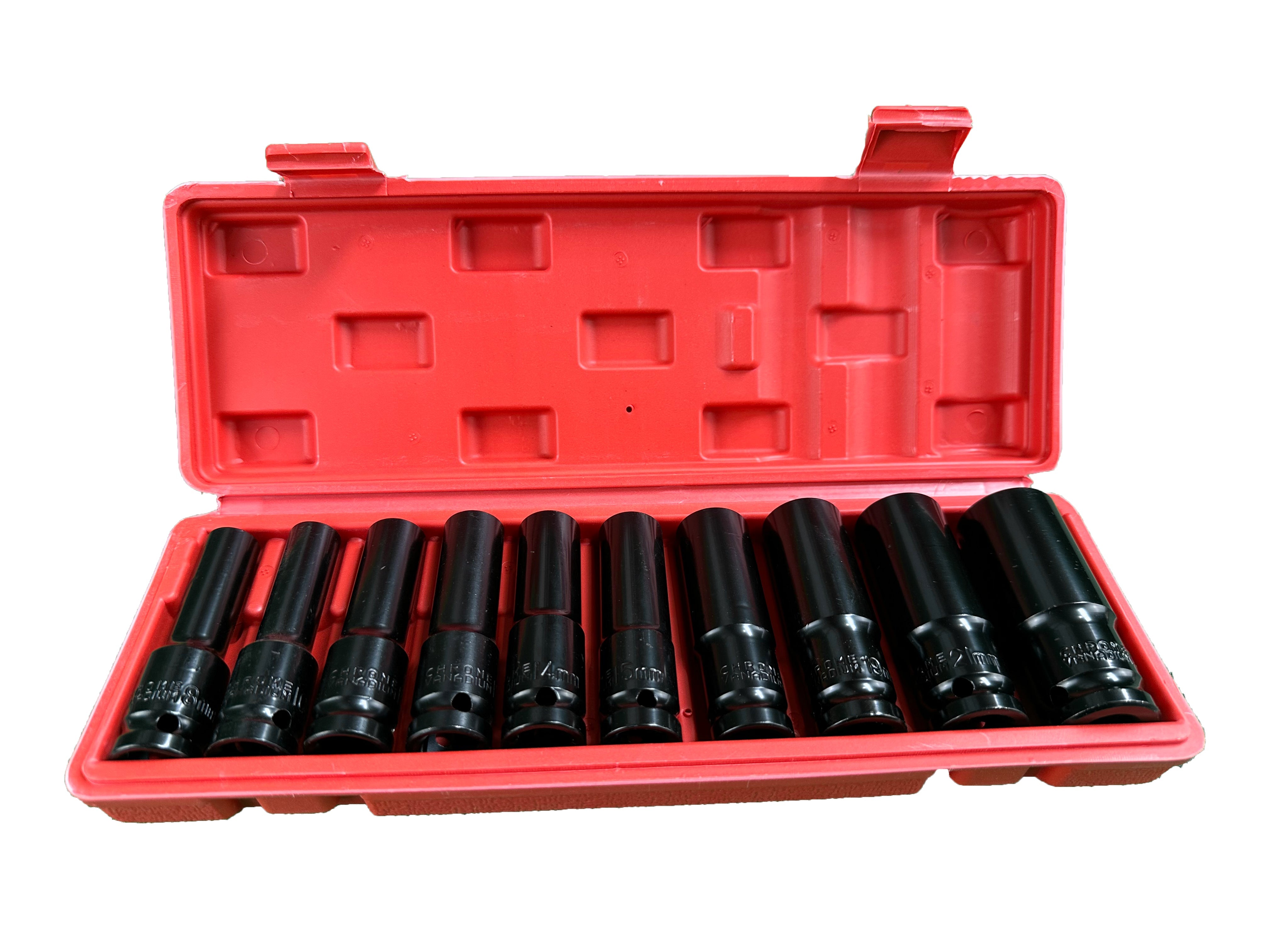 Σετ Καρυδάκια 1/2" Μακριά 8-24mm 10 Τμχ GEBO TOOLS