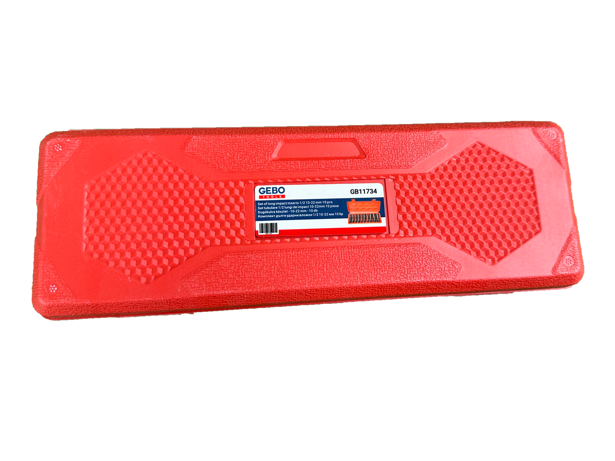 Σετ Καρυδάκια 1/2" Μακριά 8-24mm 10 Τμχ GEBO TOOLS