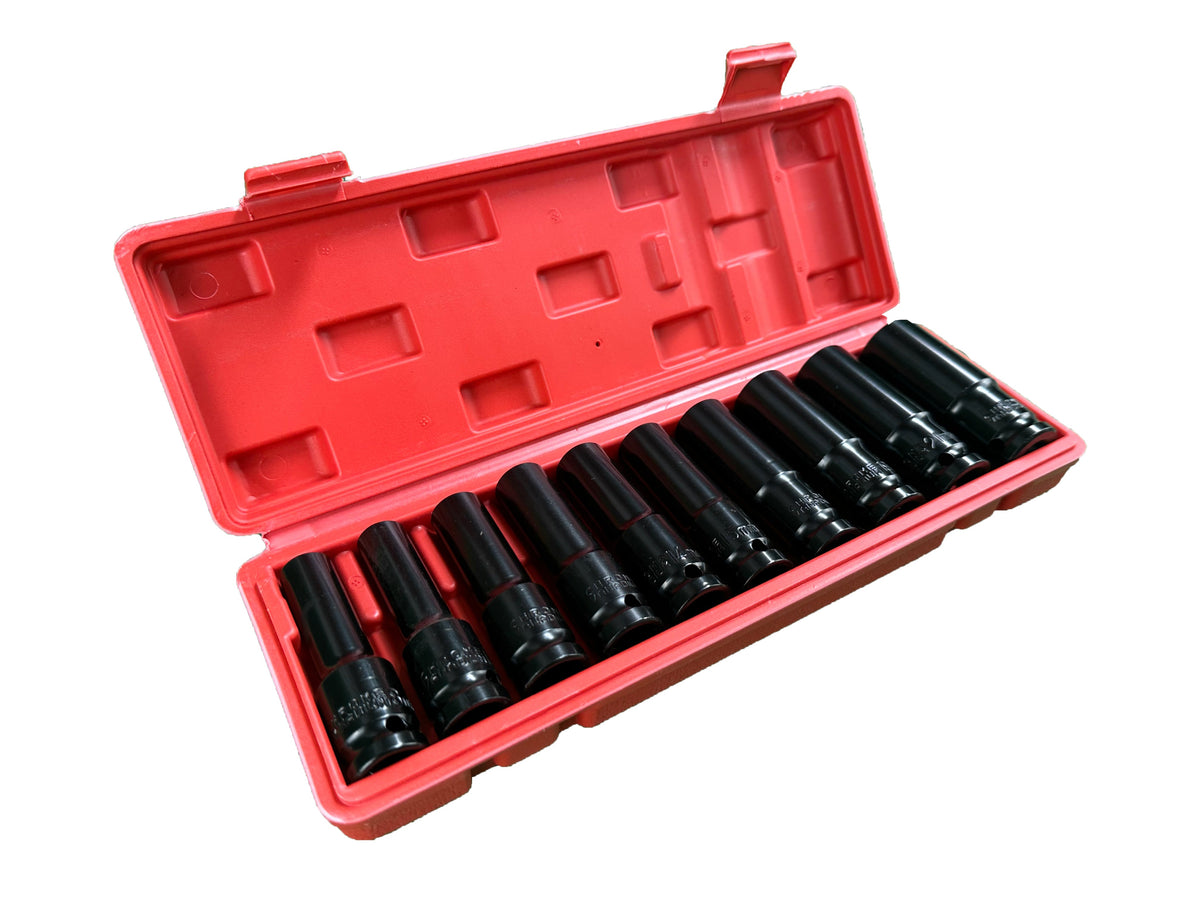 Σετ Καρυδάκια 1/2" Μακριά 8-24mm 10 Τμχ GEBO TOOLS