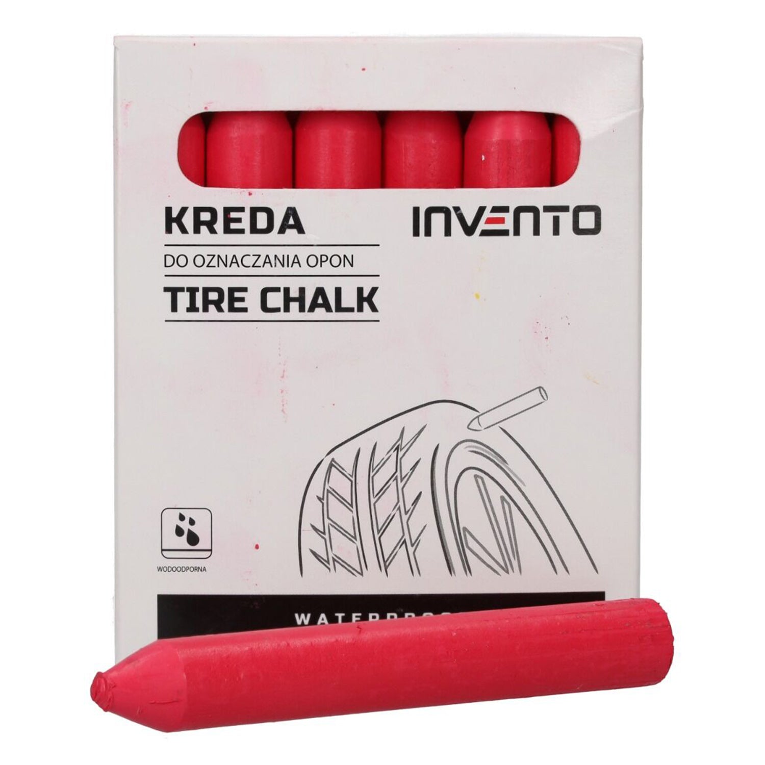 Κοκκινη Κιμωλια Σημανσησ Ελαστικων, Αδιαβροχη / 1 Τεμαχιο