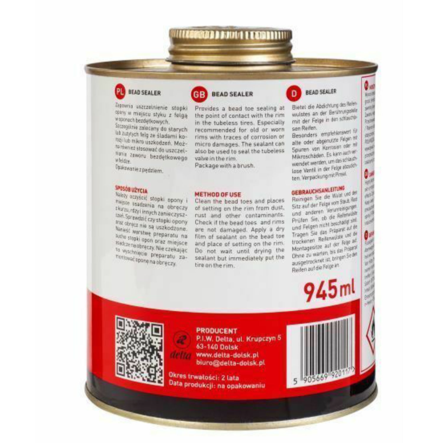 Στεγανοποιητικό Ελαστικών Bead Sealer Extra 945ml Με Πινέλο