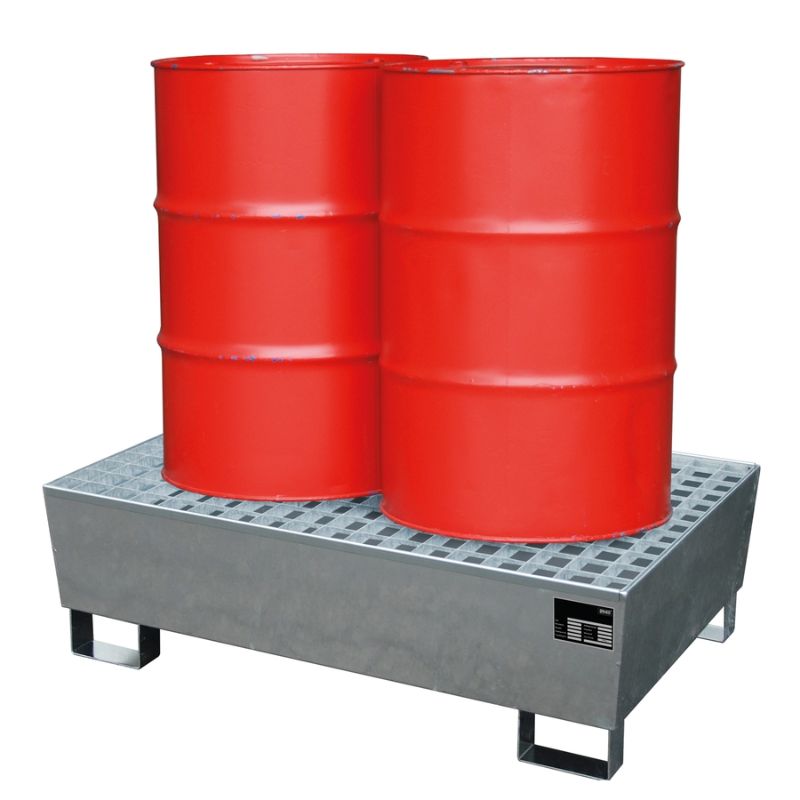 Δεξαμενή Συγκράτησης Βαρελιών 2X200L Με Βαλβίδα Συλλογής