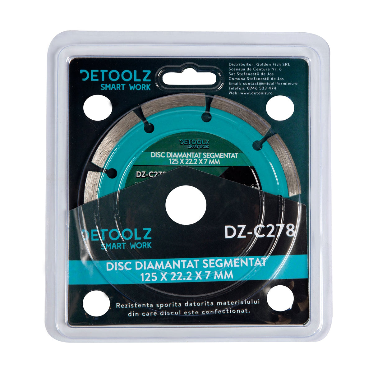 Δίσκος Διαμαντένιος Τμηματικός 125Mm Detoolz