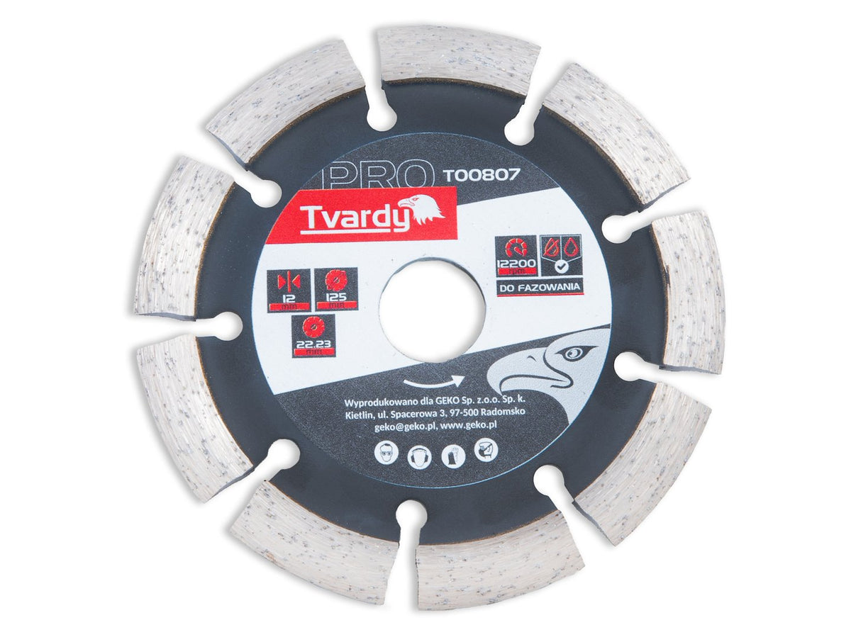 Δίσκος Διαμαντέ- Διαμαντόδισκος 125x12x22.23mm TVARDY