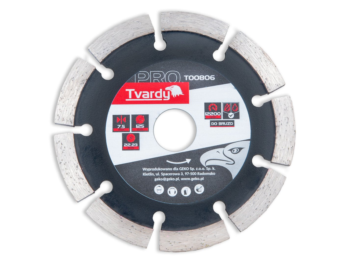 Δίσκος Διαμαντέ-Διαμαντόδισκος 125x7.5x22.23mm TVARDY