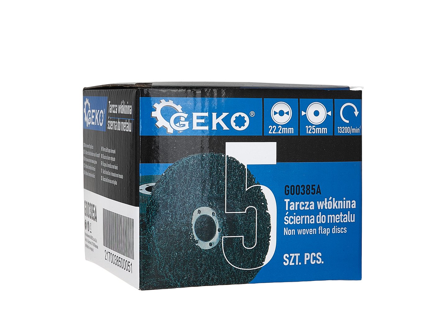 Δίσκος Καθαρισμού Clean&Strip 125x22.2mm Για Μέταλλο Ανοξείδωτο Χάλυβα Και Πλαστικό GEKO