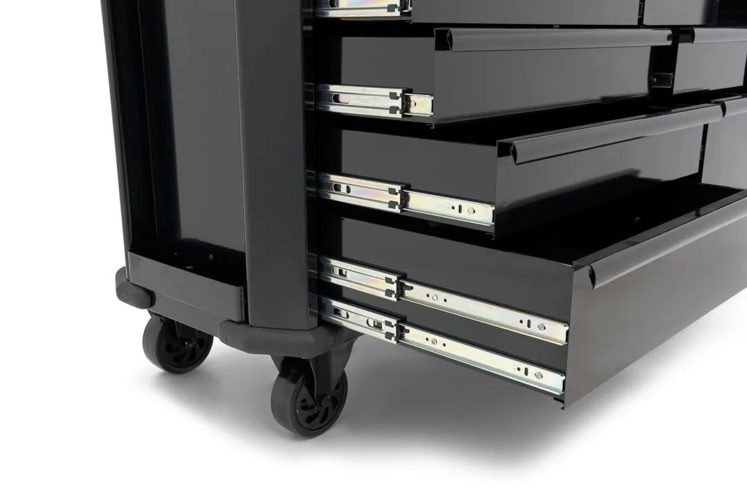 Εργαλειοφόρος Τροχήλατος Επαγγελματικός Με 10 Συρτάρια Με Πάγκο Εργασίας 147cm Με Ξύλινη Επιφάνεια HBM Ολλανδία