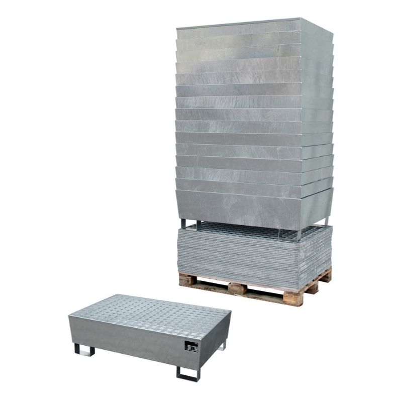 Δεξαμενή Συγκράτησης Βαρελιών 2X200L Με Βαλβίδα Συλλογής