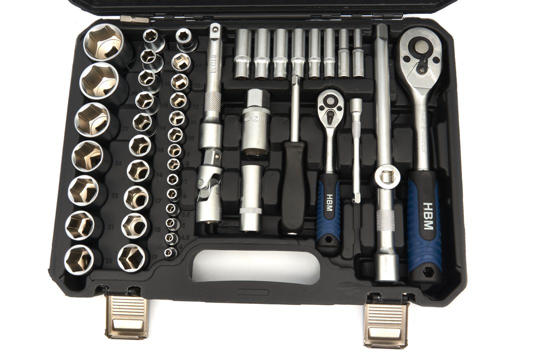 Σετ-Κιτ Εργαλείων 1/4" 1/2" 108Τμχ HBM MACHINES