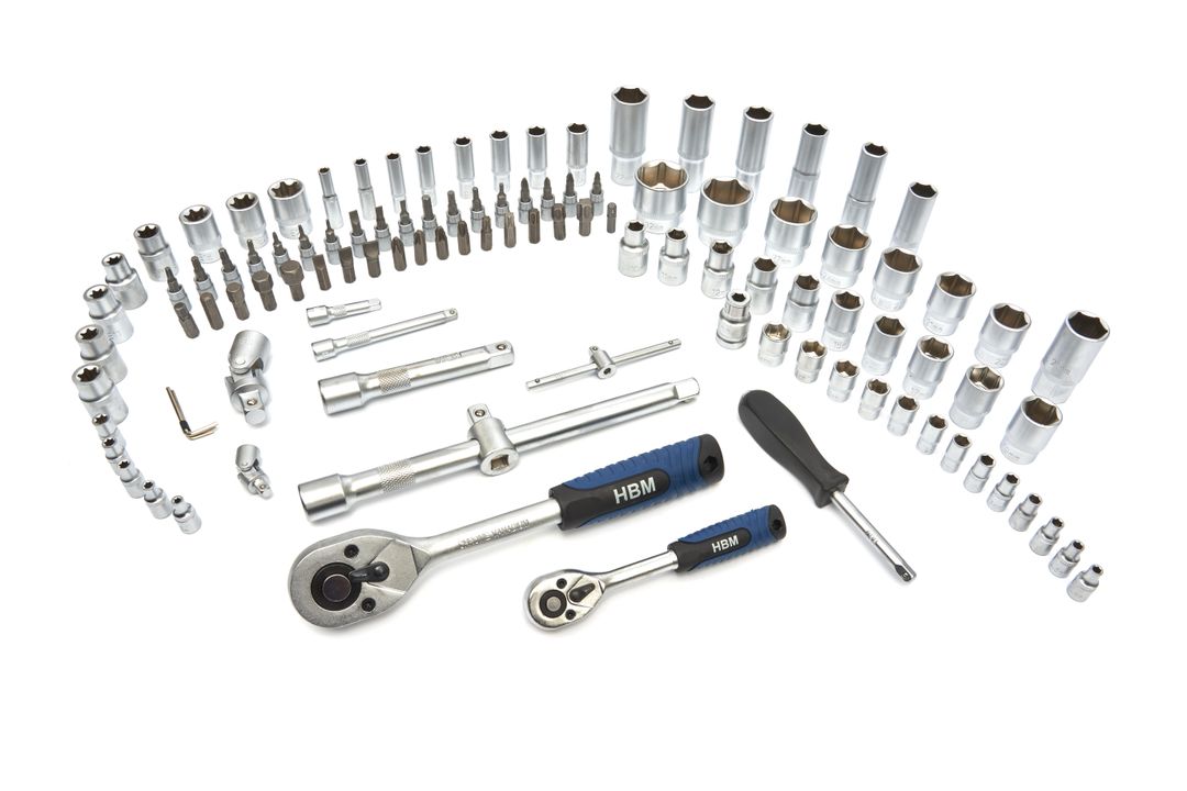 Σετ-Κιτ Εργαλείων 1/4" 1/2" 108Τμχ HBM MACHINES