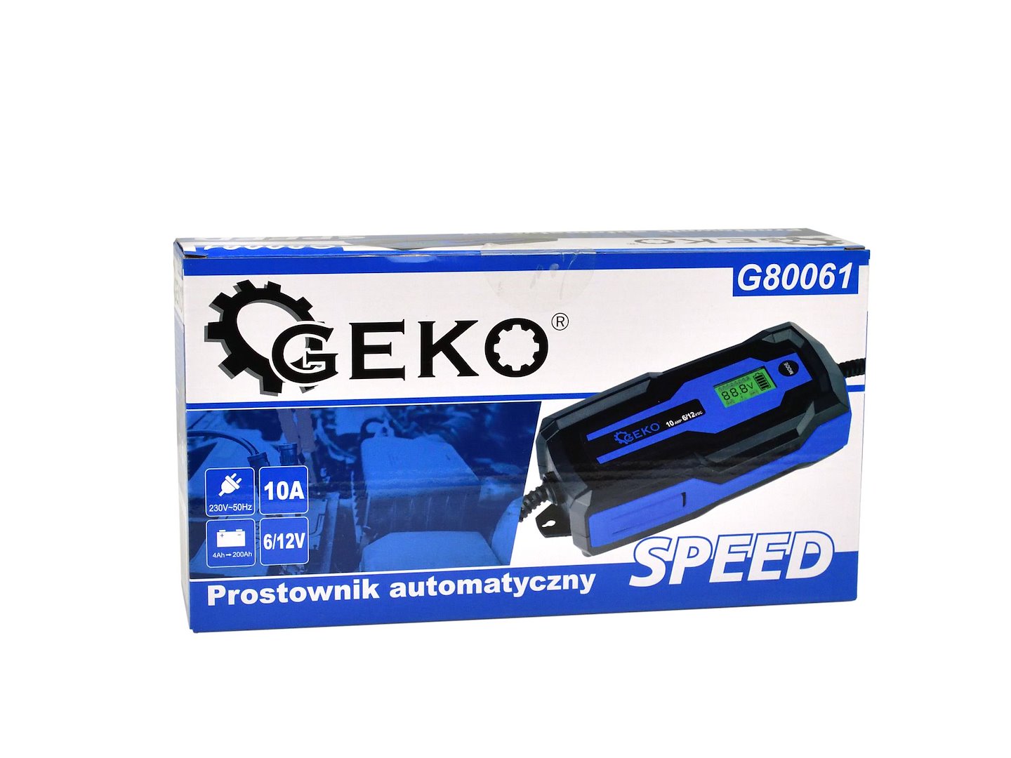 Φορτιστής Μπαταρίας Αυτόματος 6/12V 10A Με Οθόνη LCD Για Μπαταρίες 4-200Ah