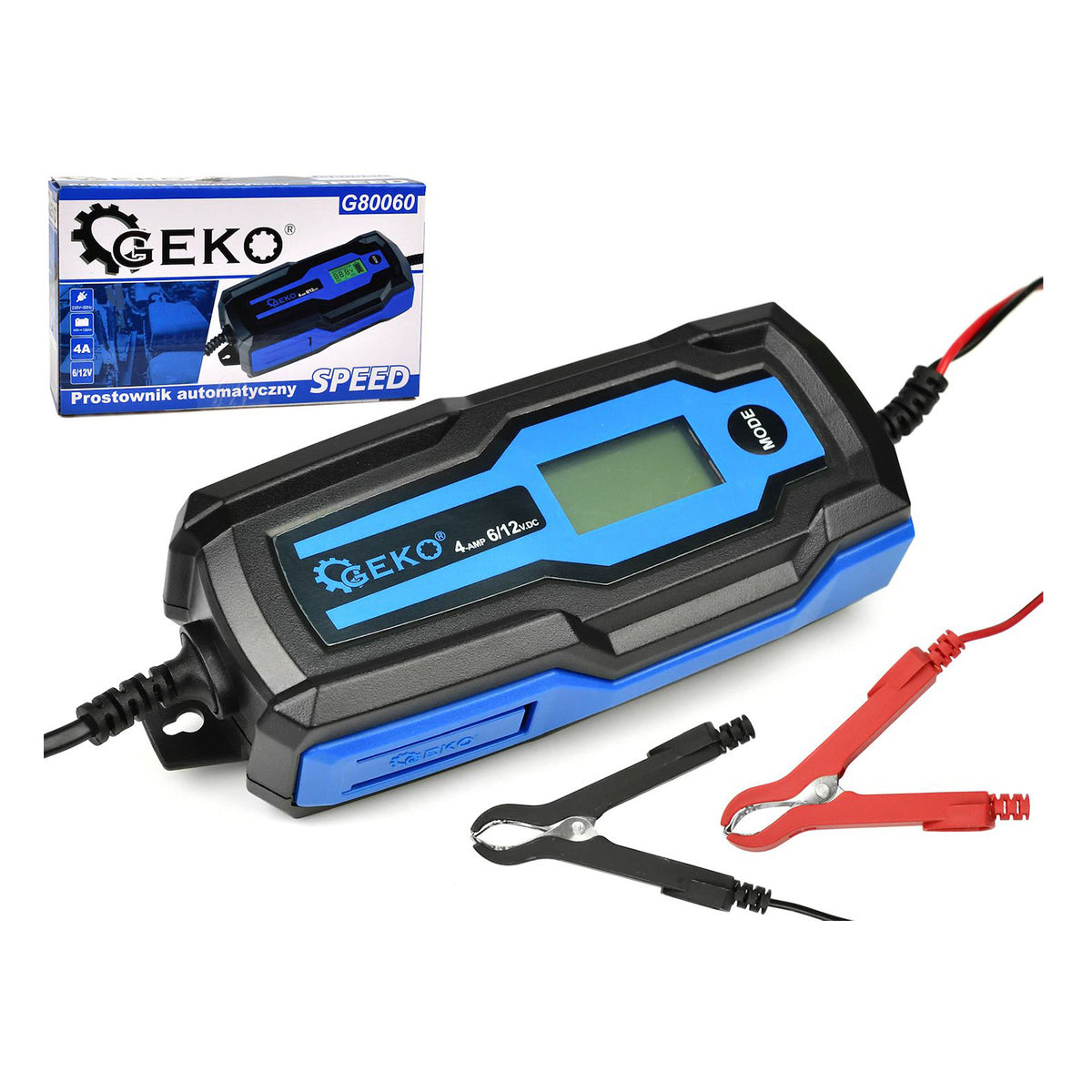 Φορτιστής Μπαταρίας Αυτόματος 6/12V 4A Με Οθόνη LCD Για Μπαταρίες 4-120Ah