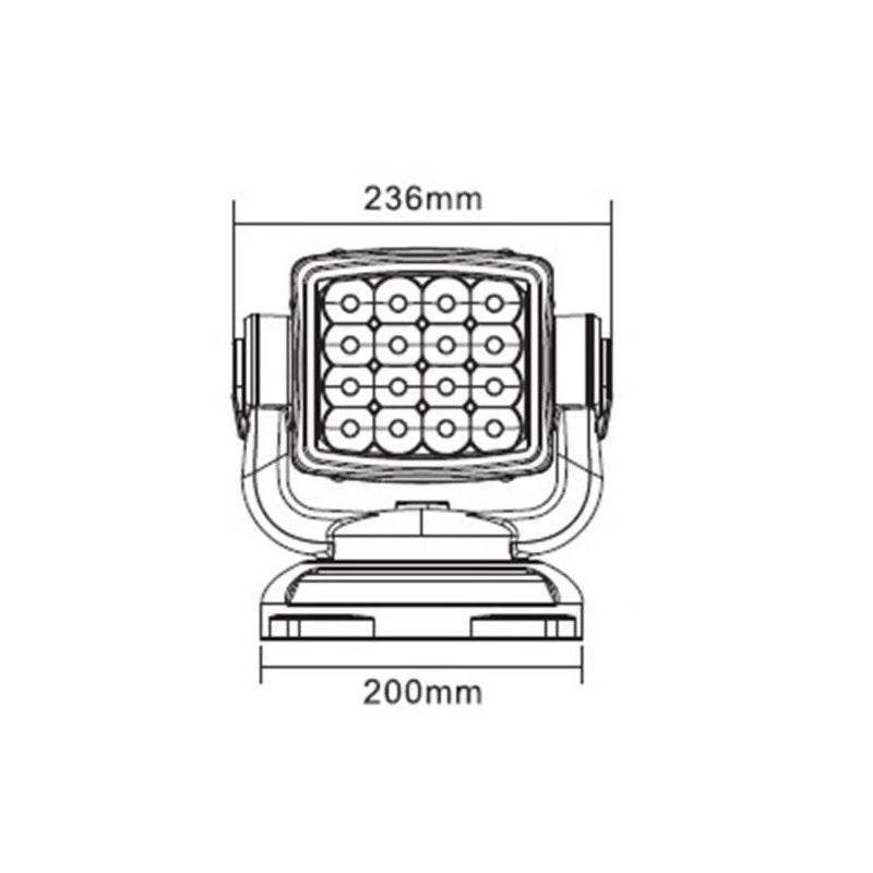 Προβολεασ Led Με Τηλεχειριστηριο 80W