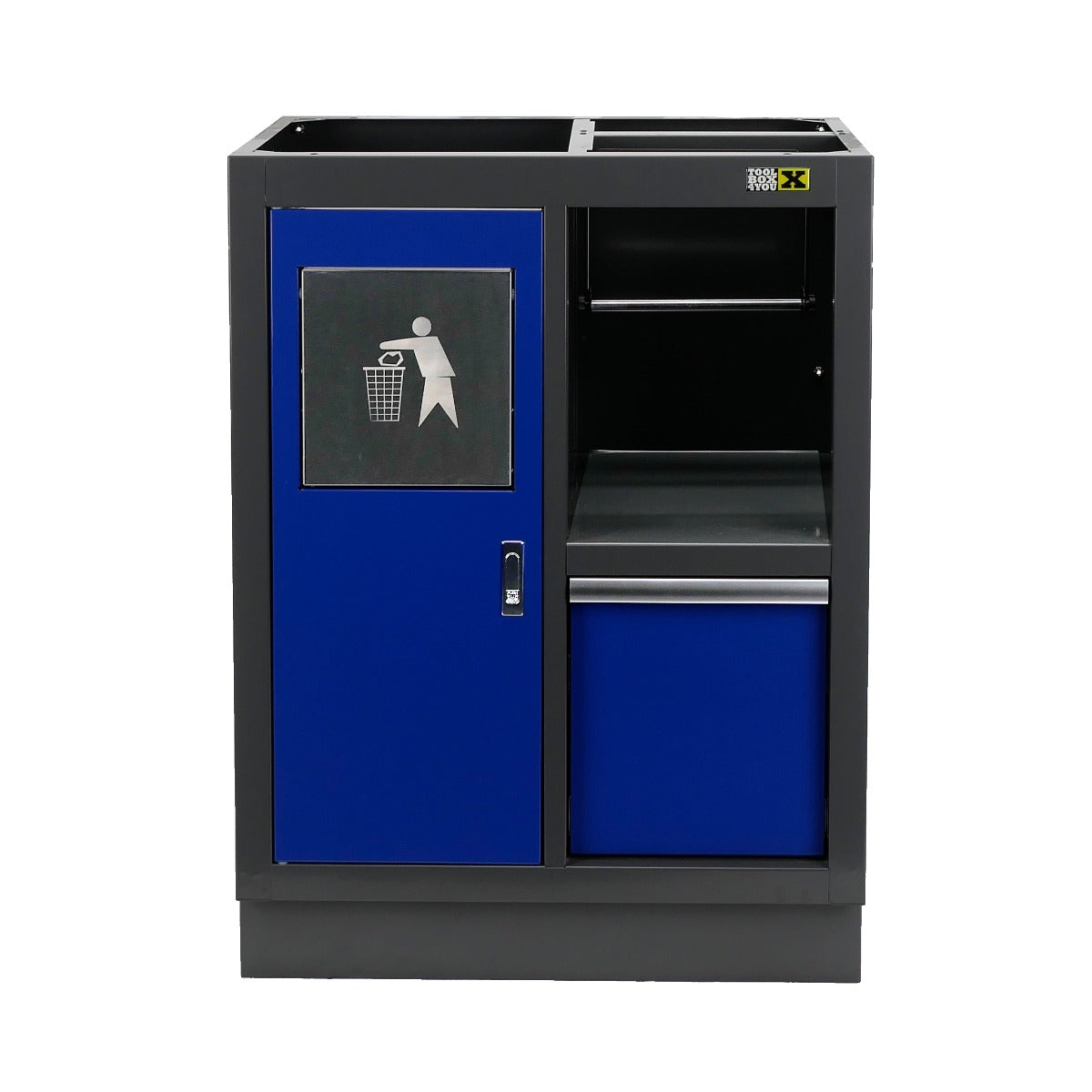 Ντουλάπα Εργαστηρίου Με Υποστήριξη Για Χαρτί Και Κάδο Απορριμμάτων