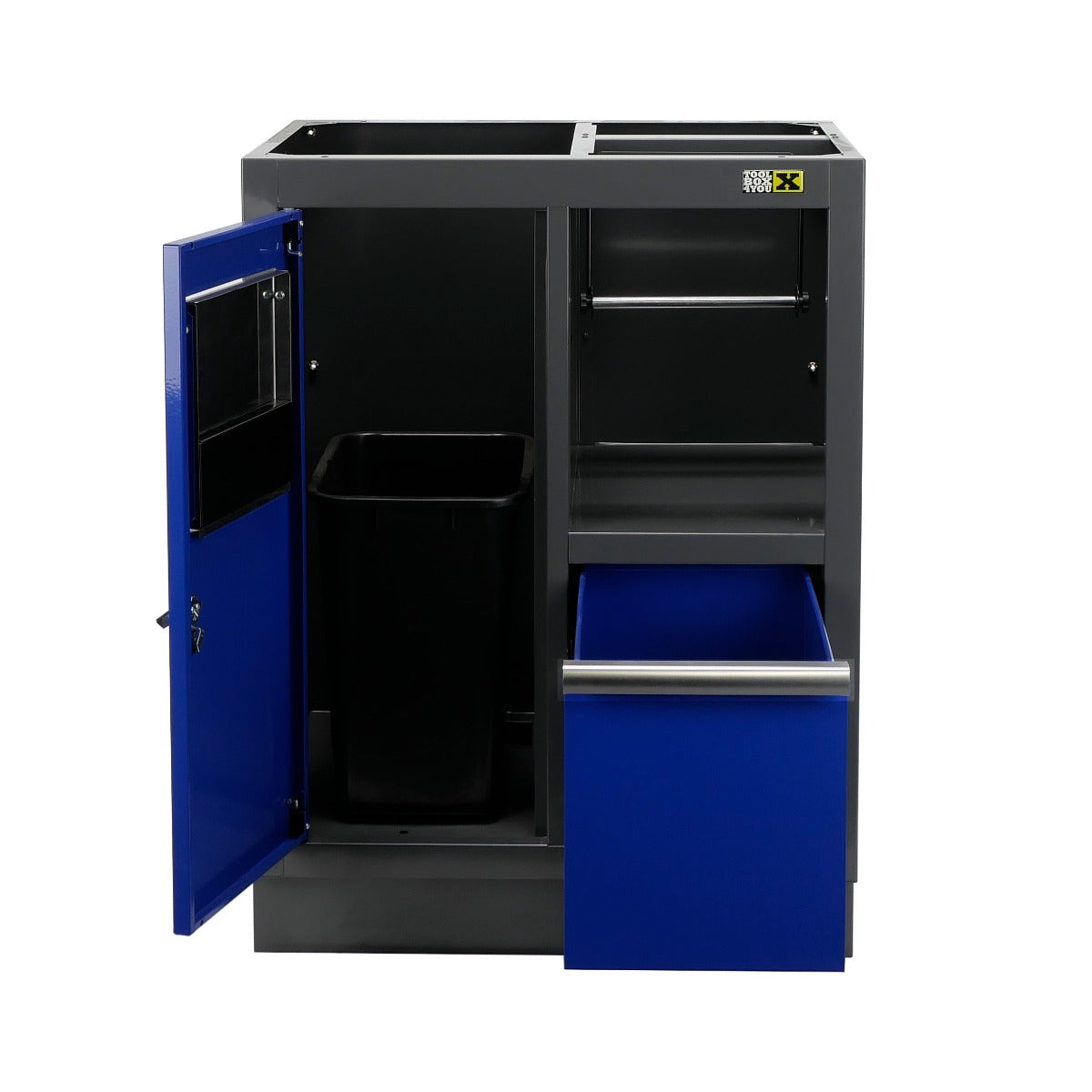 Ντουλάπα Εργαστηρίου Με Υποστήριξη Για Χαρτί Και Κάδο Απορριμμάτων