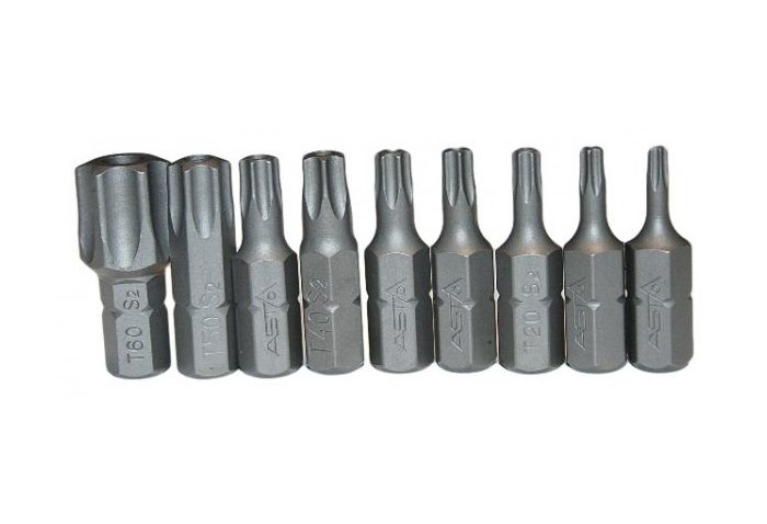 Κασετίνα Με Καρυδάκια Και Μύτες Προφίλ E Torx 1/2 23 Τεμάχια