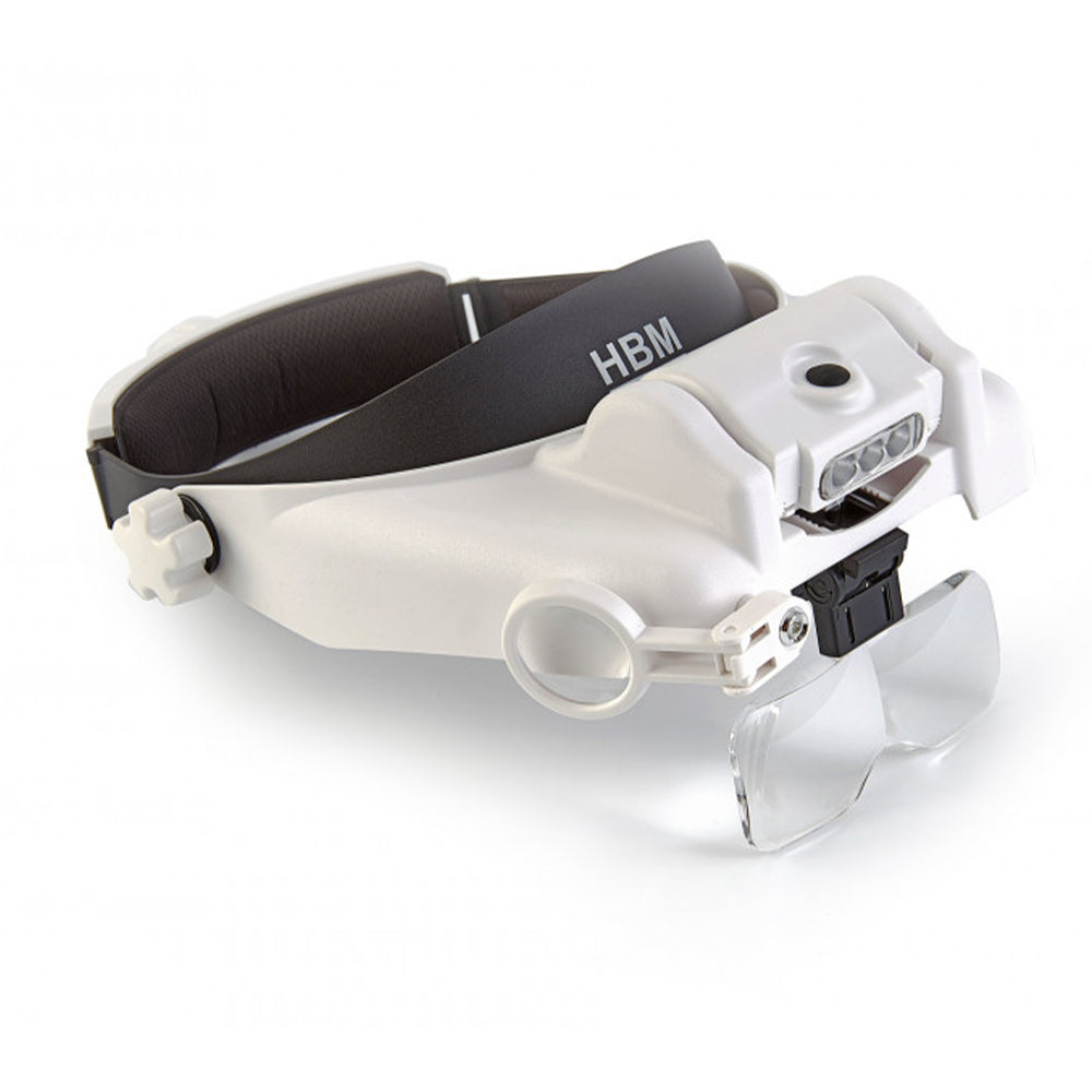 Κεφαλοσκόπιο Με 5 Εναλλάξιμους Μεγεθυντικούς Φακούς Και Led Φωτισμό Hbm