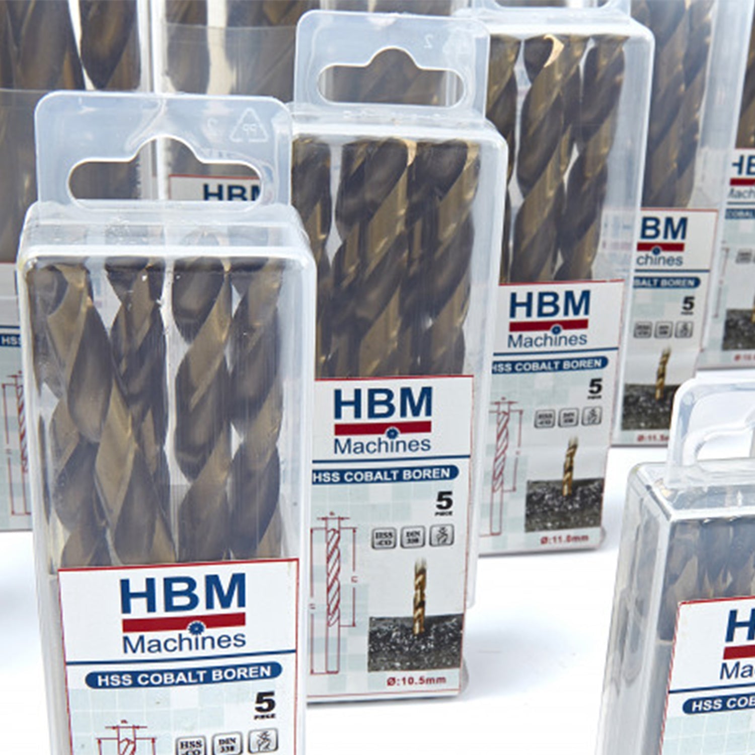 Σετ Τρυπανια Hss Cobalt 5 Τεμαχια 10.5Mm Hbm