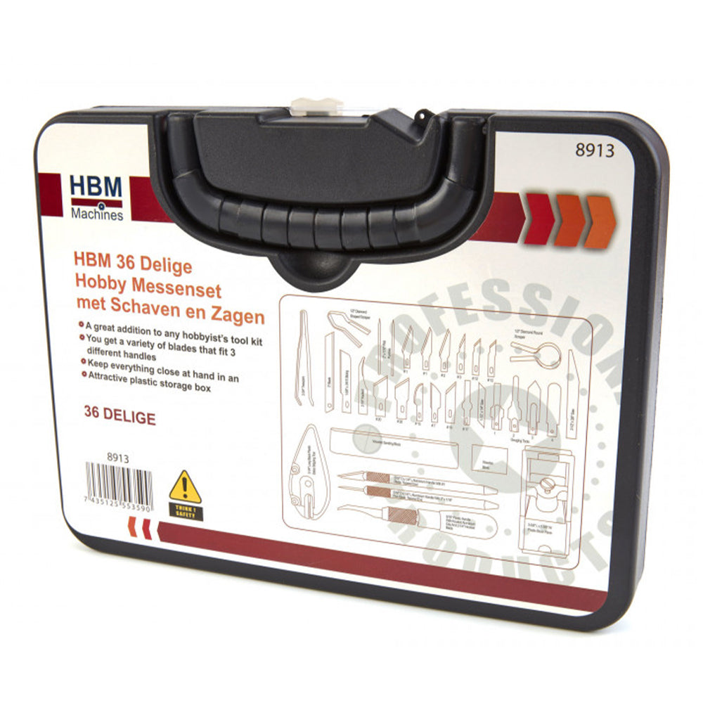 Σετ Μαχαιρια Ακριβειασ Για Κοπη, Σκαλισμα Και Χειροτεχνιεσ 36 Τεμαχια Hbm