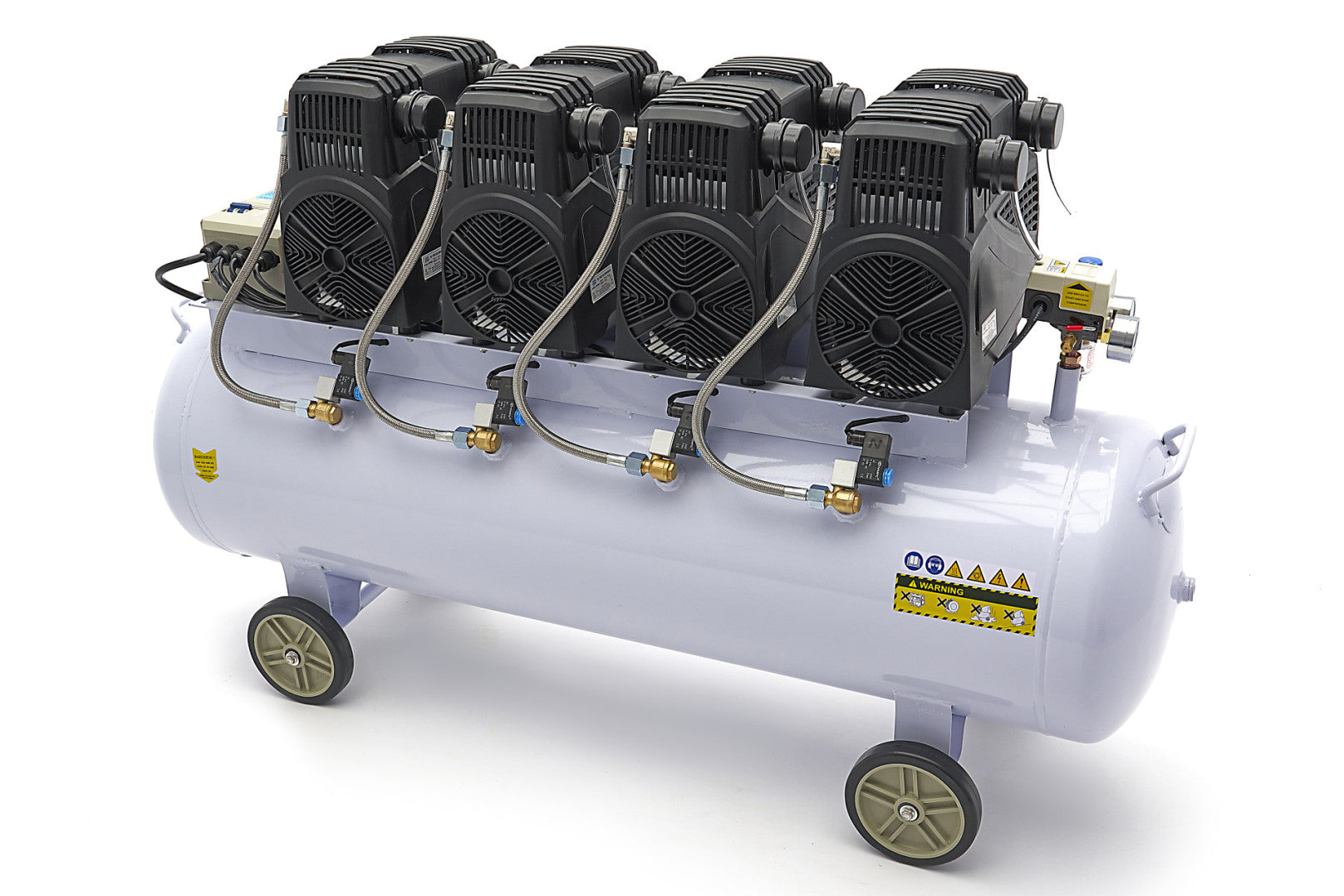 Αθορυβοσ Αεροσυμπιεστησ Χαμηλου Θορυβου Χωρισ Λαδι 200L 8Cp Hbm Machines Ολλανδια