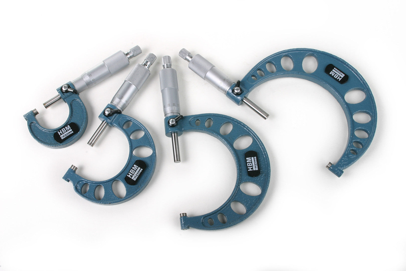 Σετ Αναλογικά Μικρόμετρα, 4 Τεμάχια, 0-100Mm, Hbm Machines Ολλανδία