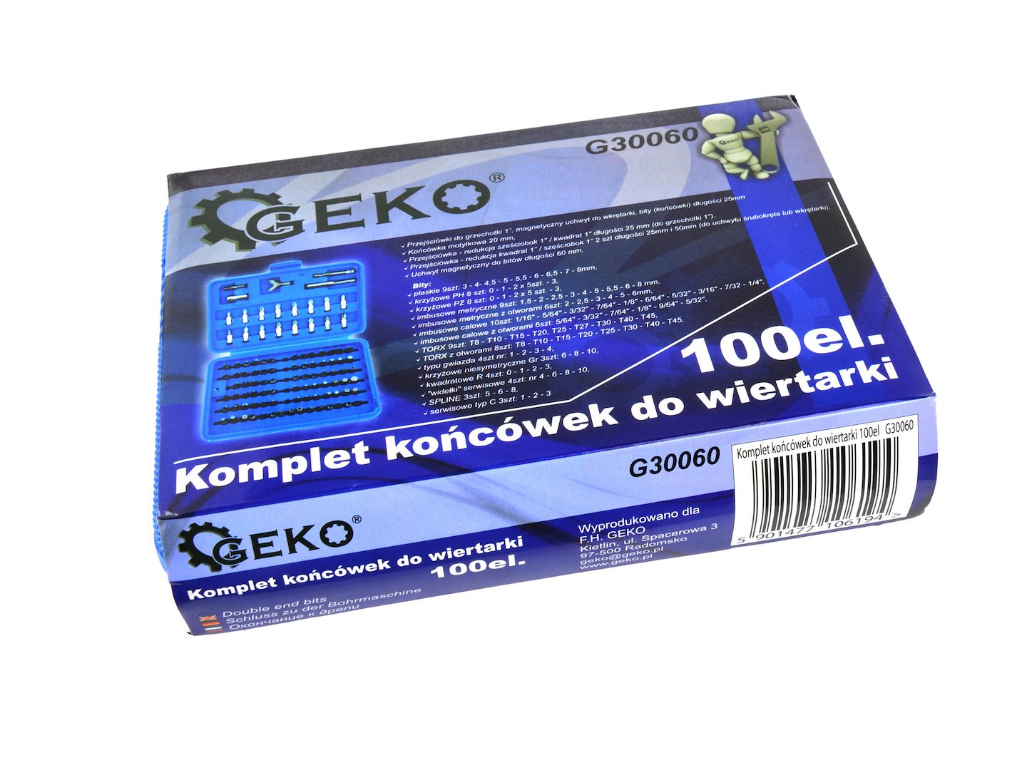 Κασετίνα Με Μύτες Κατσαβιδιού 100Τμχ GEKO